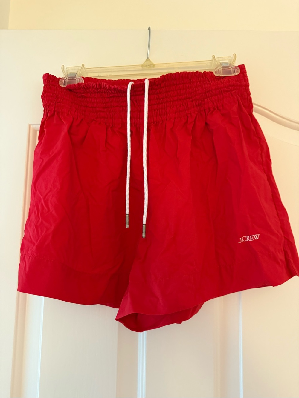 J.Crew Red Smocked Beach Board Women’s Shorts